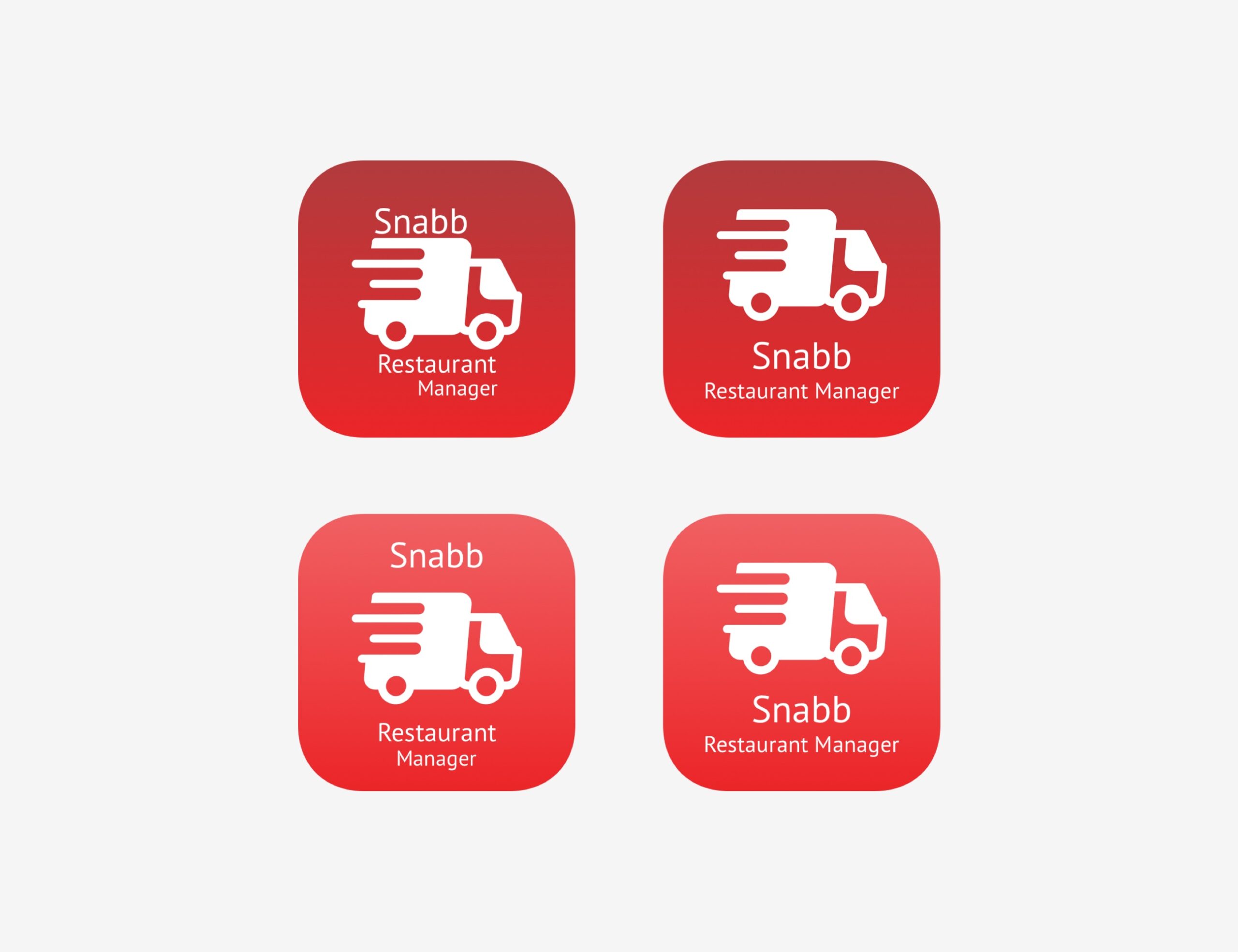 Delivery App Icons Variation 1