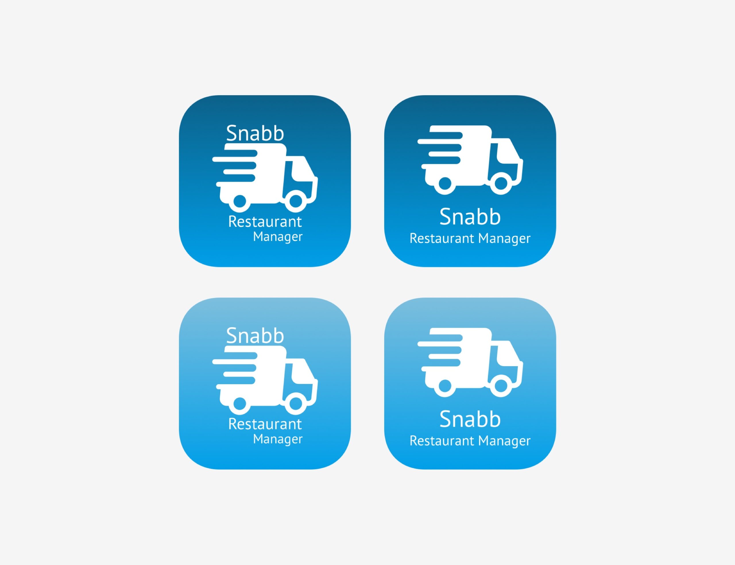 Delivery App Icons Variation 2